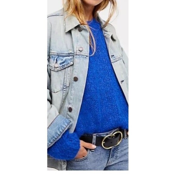 Free People Denim Trucker Jacket Size XS/S - Picture 8 of 12